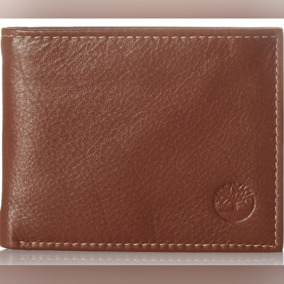 Timberland Other - Timberland Men's Wellington Leather RFID Bi Fold Commuter Wallet In Cognac, New!